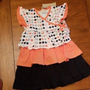 Nwt Origany organic cotton tiered dress